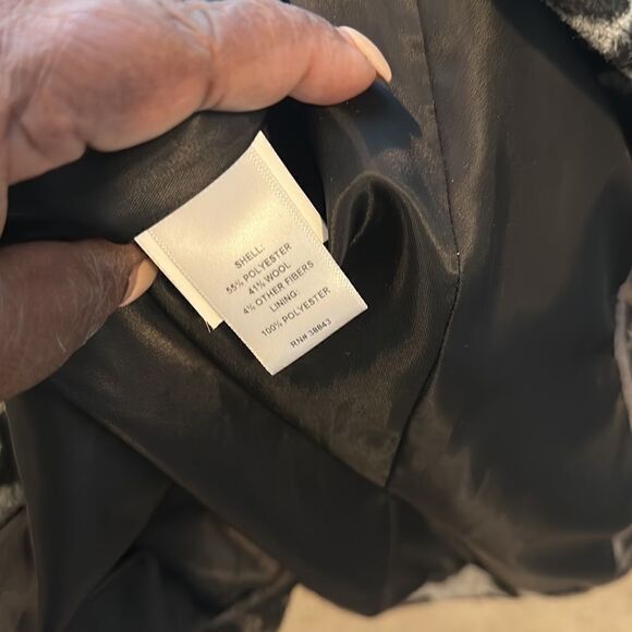 Tahari Marla Leopard Wrap Wool Blend Jacket/Coat S - Picture 9 of 10